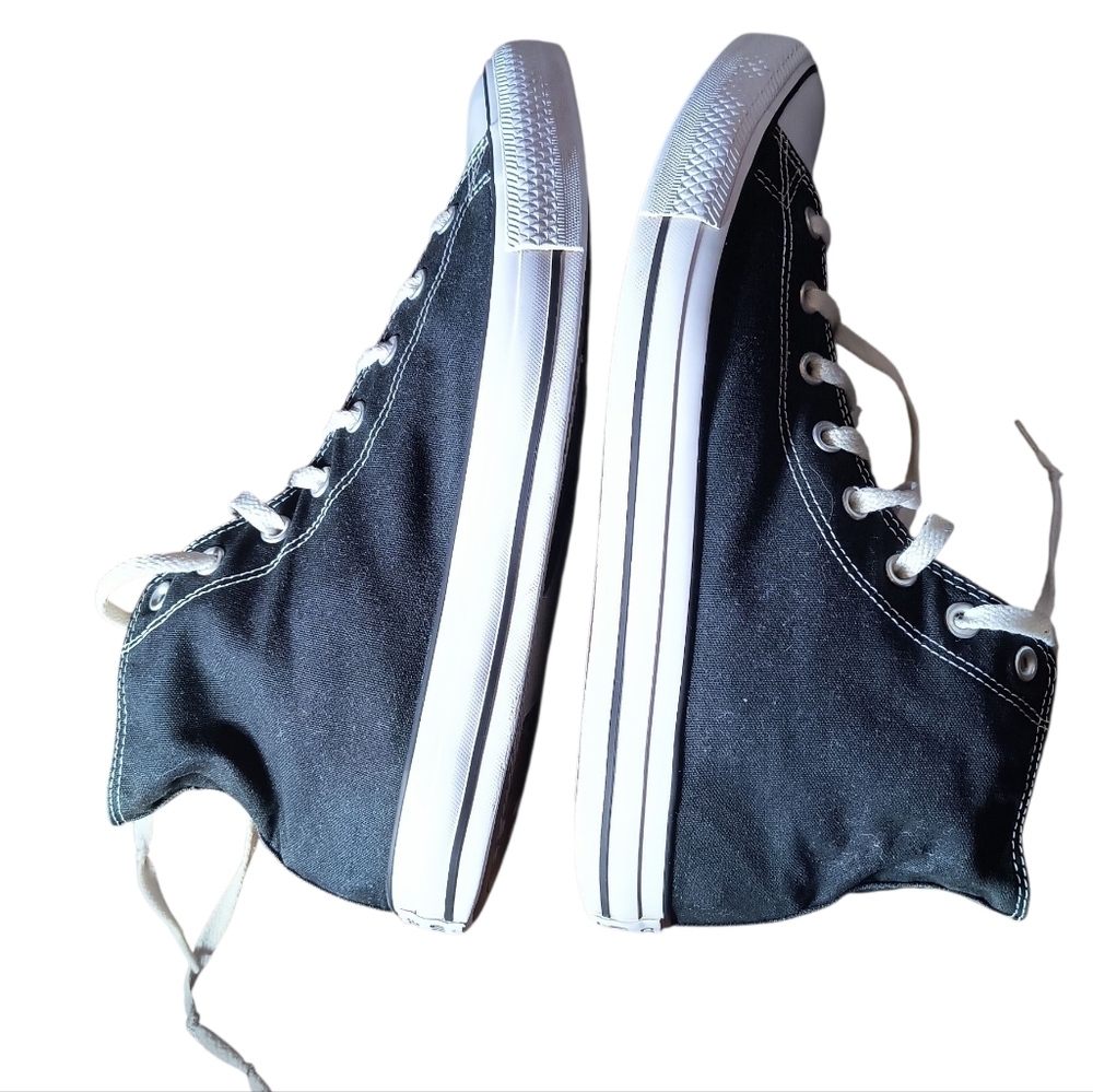Converse Classic All-Star Black and White High-Top Sneakers Size Men 13/Women 15 - Picture 4 of 8